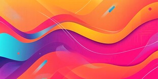 绚丽多彩流体渐变抽象背景