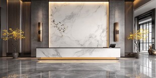 现代中式风格大气接待厅