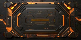 未来感金属科技面板