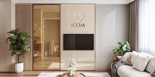 简约温馨客厅与衣柜设计