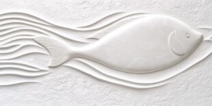 立体浮雕鱼 灵动艺术造型