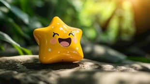 可爱星星摆件 阳光下的萌趣