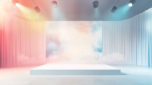 梦幻舞台空间 灯光绚丽