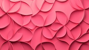 粉色折纸花瓣立体背景