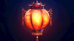 中式古风灯笼 点亮神秘夜色