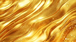 金色流动纹理闪耀背景