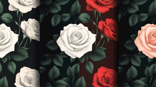 玫瑰花卉图案背景素材