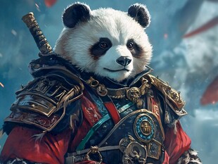 熊猫武士 身披战甲的奇幻熊猫