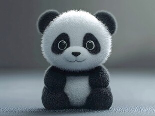 可爱毛绒熊猫玩偶