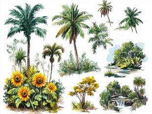 热带植物插画集