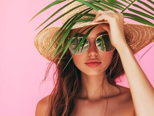 时尚少女的夏日风情装扮