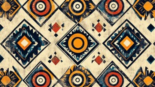 复古几何图案装饰性纹理