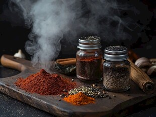 厨房香料组合 散发诱人气息