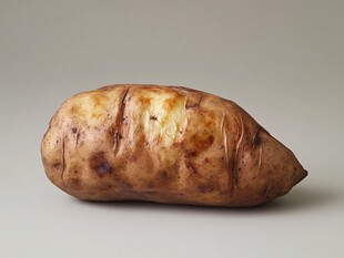 新鲜大土豆特写