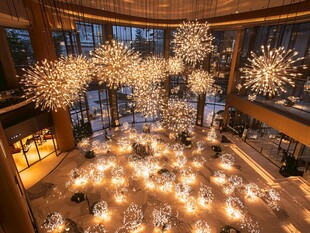 璀璨灯饰装点豪华室内空间