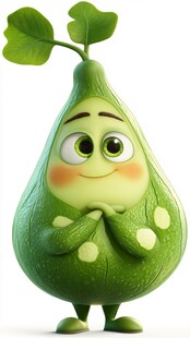 可爱萌趣的卡通小葫芦形象