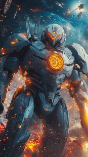 未来战甲 激战中的钢铁勇士