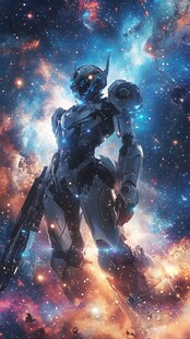 星际机甲战士的宇宙英姿
