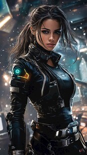 未来女战士的科幻风采