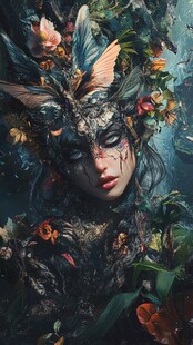 森林花卉精灵神秘幻想形象