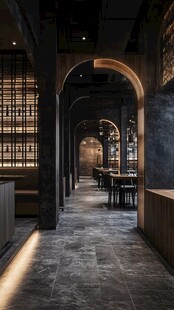 复古风餐厅内部空间展示