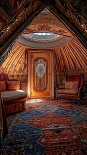 梦幻复古阁楼内景空间