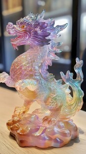 炫彩琉璃龙摆件