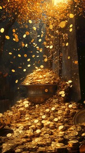 金雨洒落 财富满溢