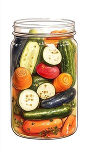 罐中缤纷腌渍蔬菜大赏