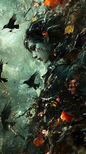 幽森少女与群鸦奇幻图景