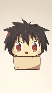 呆萌动漫头像 好奇小男孩