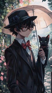 持伞绅士与黑猫的奇幻邂逅