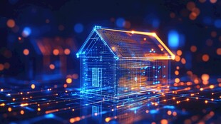 科技感虚拟房屋数字图像