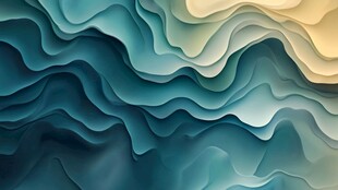 渐变波浪抽象纹理背景图