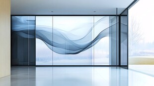 现代简约风玻璃墙办公室