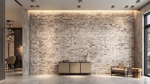 现代风室内砖墙装饰空间