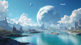 梦幻外星山水景观