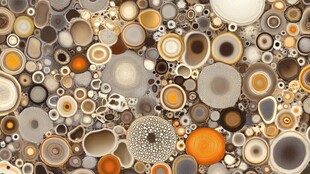 多彩圆形图案抽象纹理背景