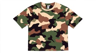 迷彩短袖T恤展示