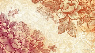 复古花卉纹理背景图案