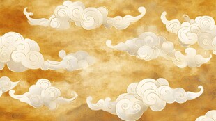 中式古风祥云背景图