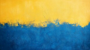 黄蓝撞色抽象艺术背景