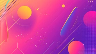 梦幻渐变几何流体背景图