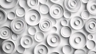 立体圆环抽象背景图案