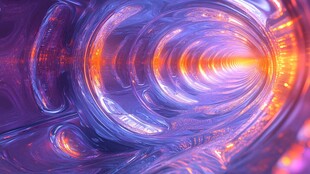 炫彩科技感隧道视觉效果