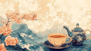 春日茶韵 山水繁花相伴