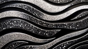 银黑波纹闪耀质感背景