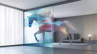 梦幻马艺术玻璃隔断空间