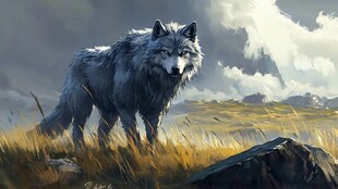 荒野孤狼 尽显王者之气