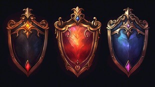 魔幻风格华丽魔法盾牌